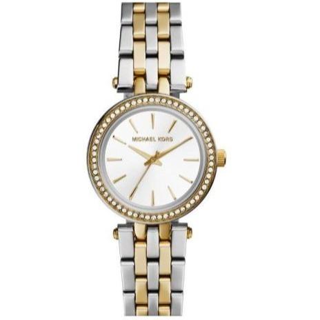 Michael Kors Ladies Mini Darci Two Tone Crystal Watch - MK3323